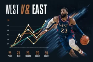 west vs east match player stats