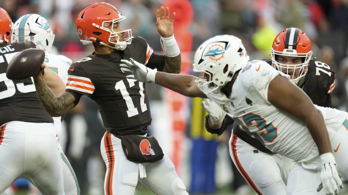 miami dolphins vs cleveland browns match player stats